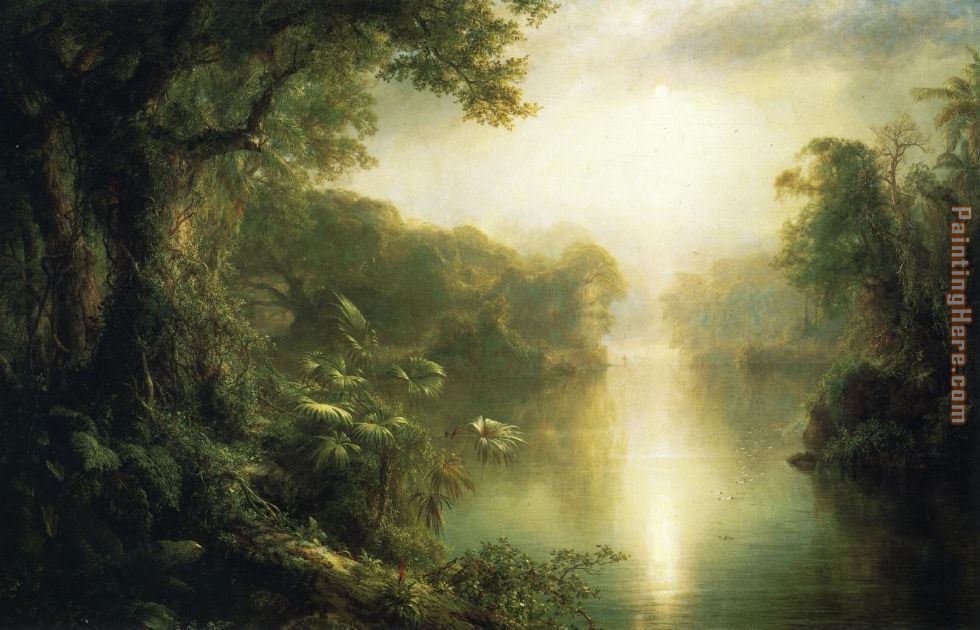 The River of Light painting - Frederic Edwin Church The River of Light art painting